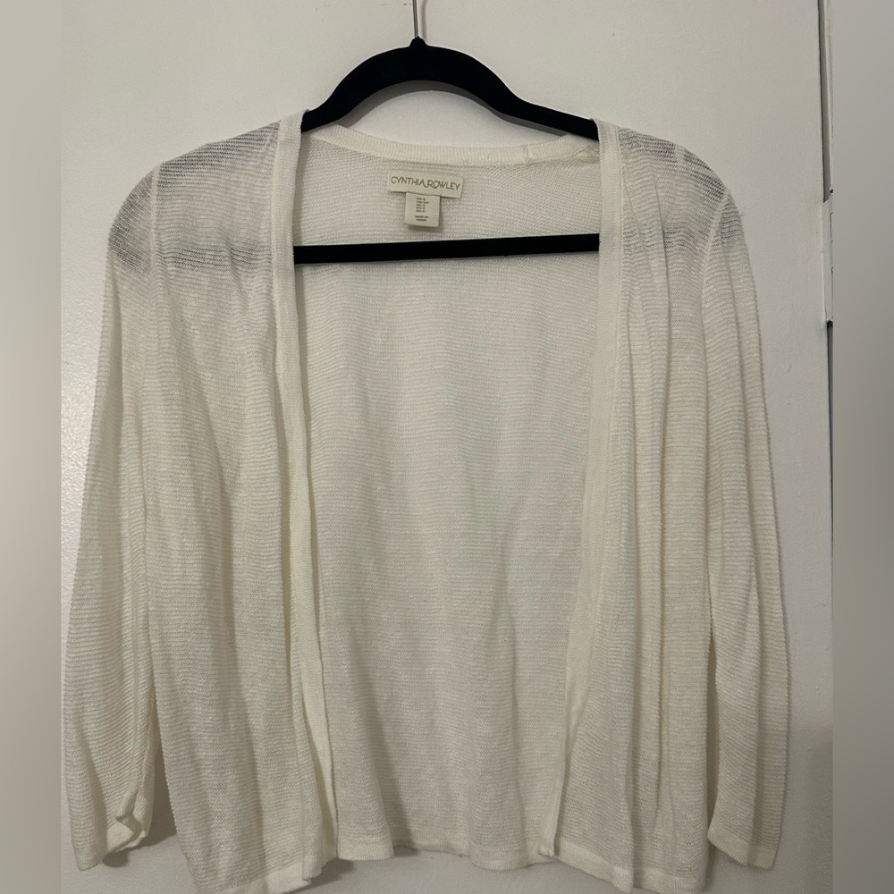 Cynthia Rowley Cream Women's Cardigan